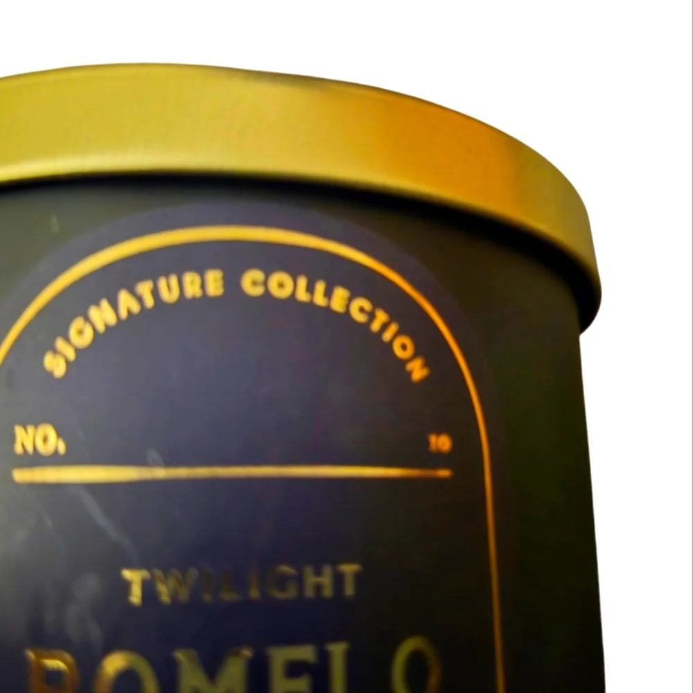 Twilight Pomelo Scented Jar Blue Wax Candle With 2 Wicks  12.5oz Brand New - Picture 7 of 8